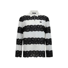 Dolce & Gabbana Weißes Poloshirt aus Baumwolle