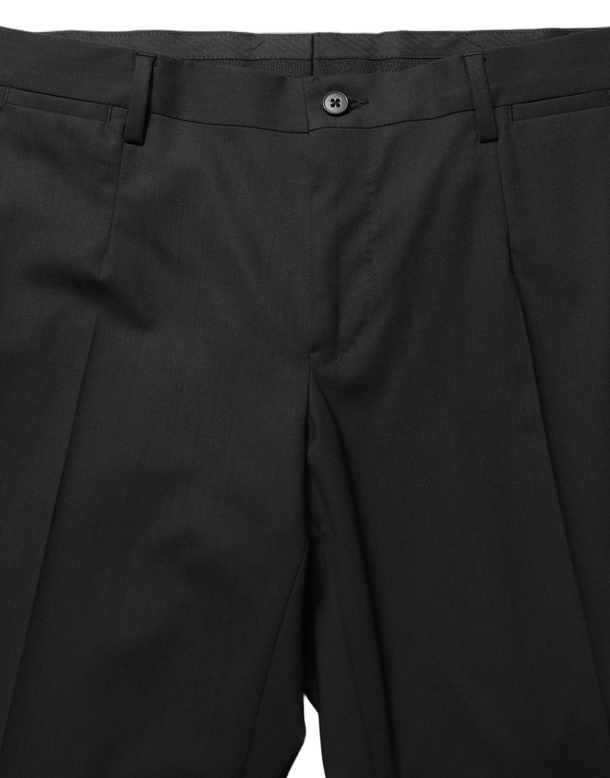 Dolce & Gabbana Schwarze Woll-Röhrenhose für Herren