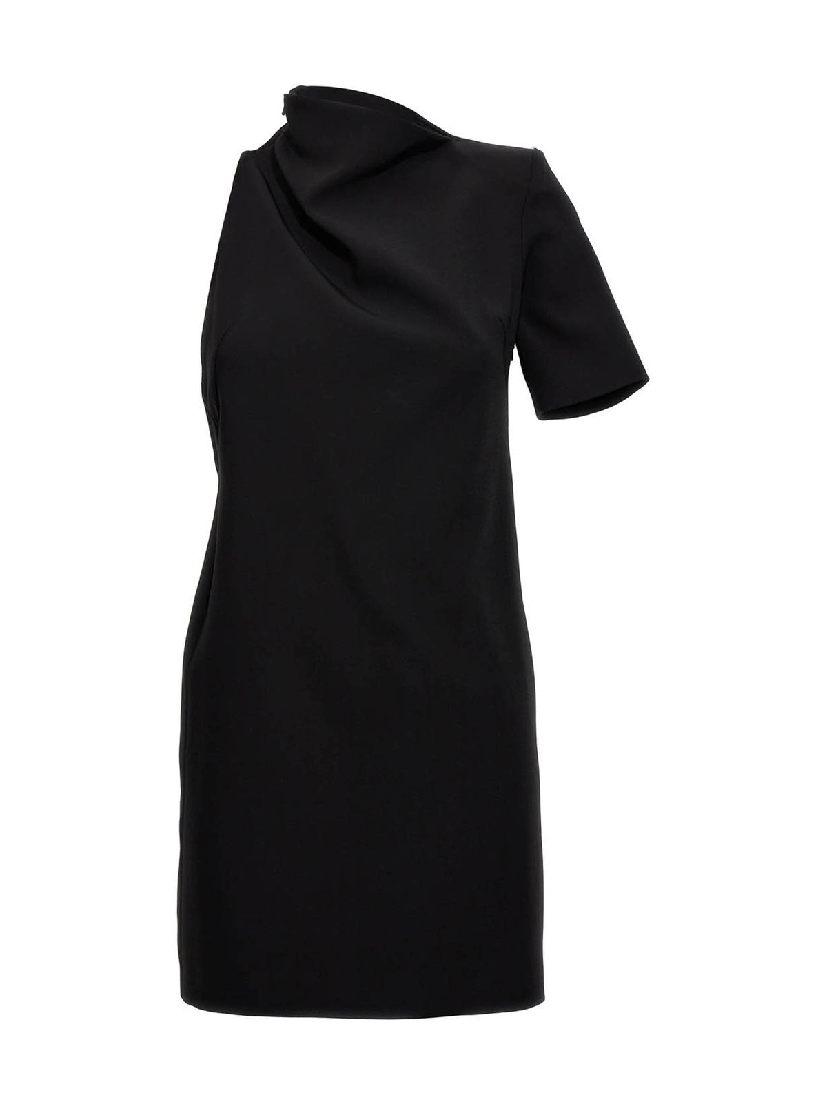 Sportmax Schwarzes Viskose-Kurzkleid