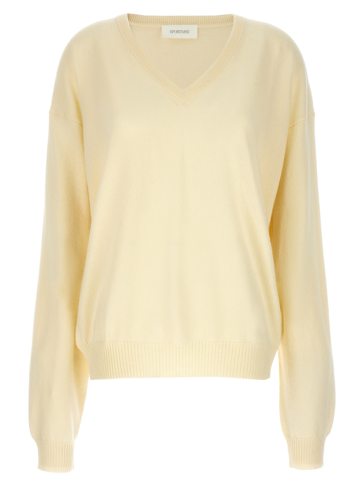 Sportmax Zweifarbige Wollstrickjacke