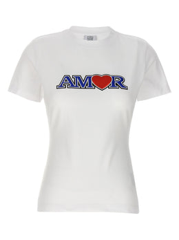 Vetements Weißes Baumwoll-T-Shirt