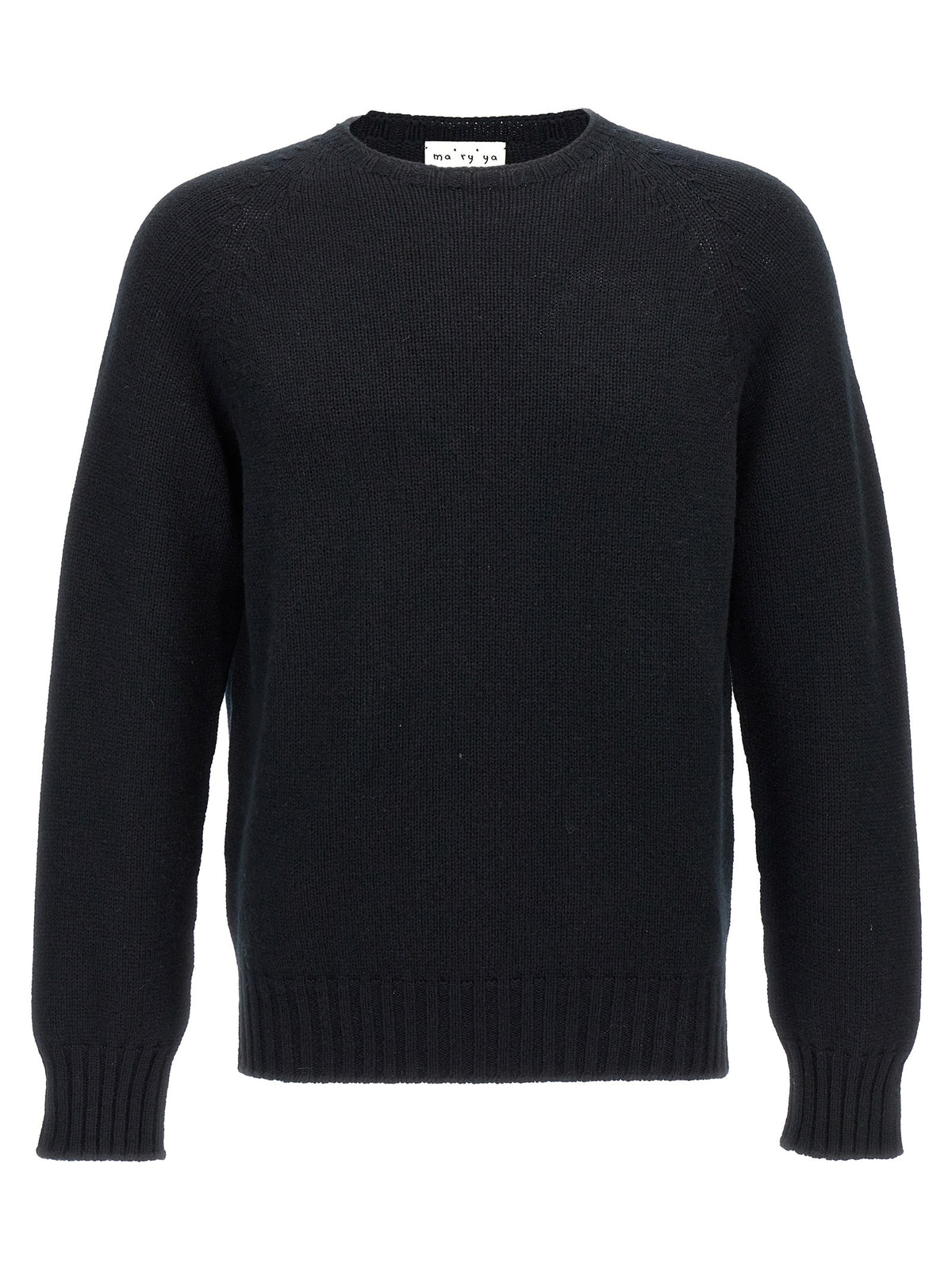 MA'RY'YA Schwarzer Wollcardigan
