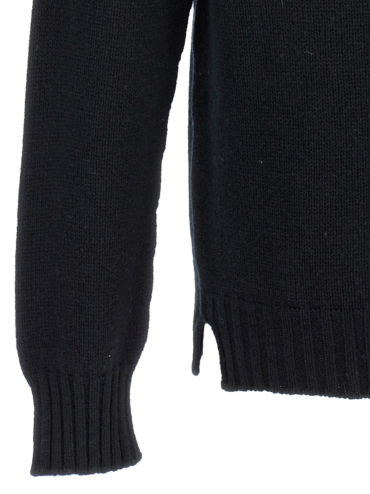 MA'RY'YA Schwarzer Wollcardigan