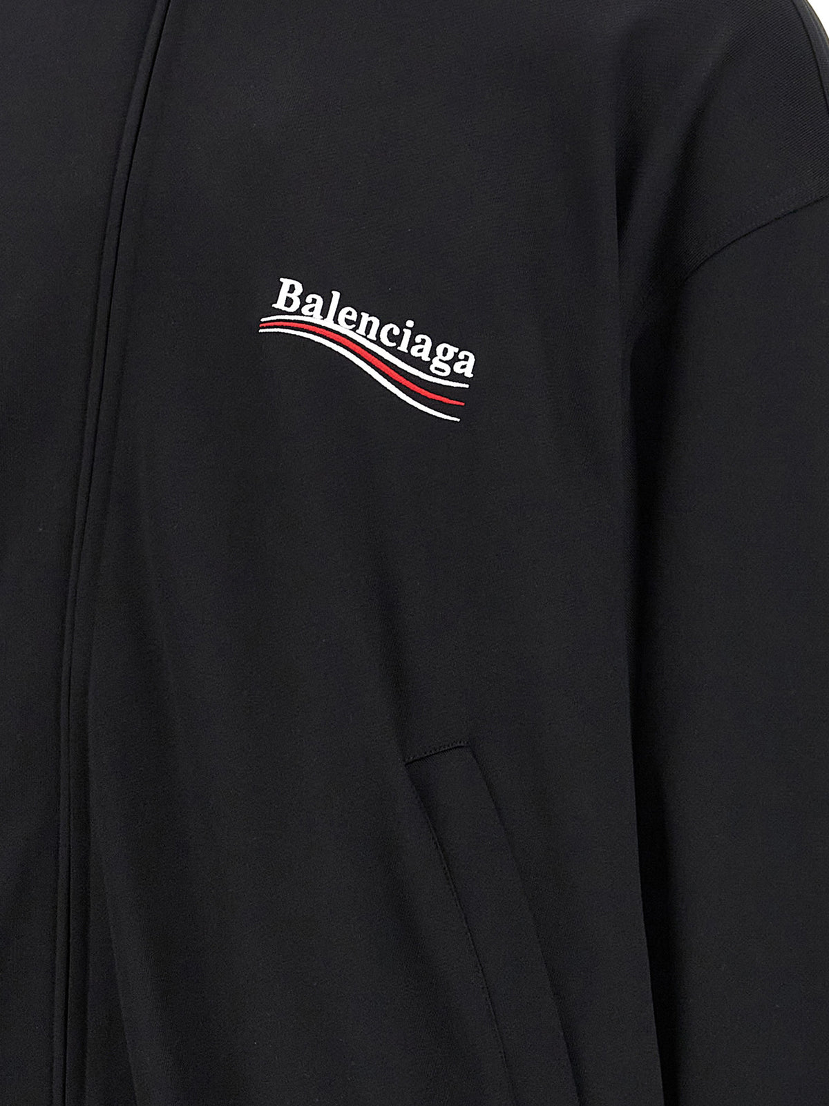 Balenciaga Schwarzes Polyamid-Sweatshirt