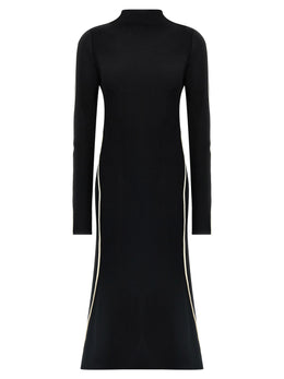 Sportmax Zweifarbige Midi-Strickkleid aus Viskose