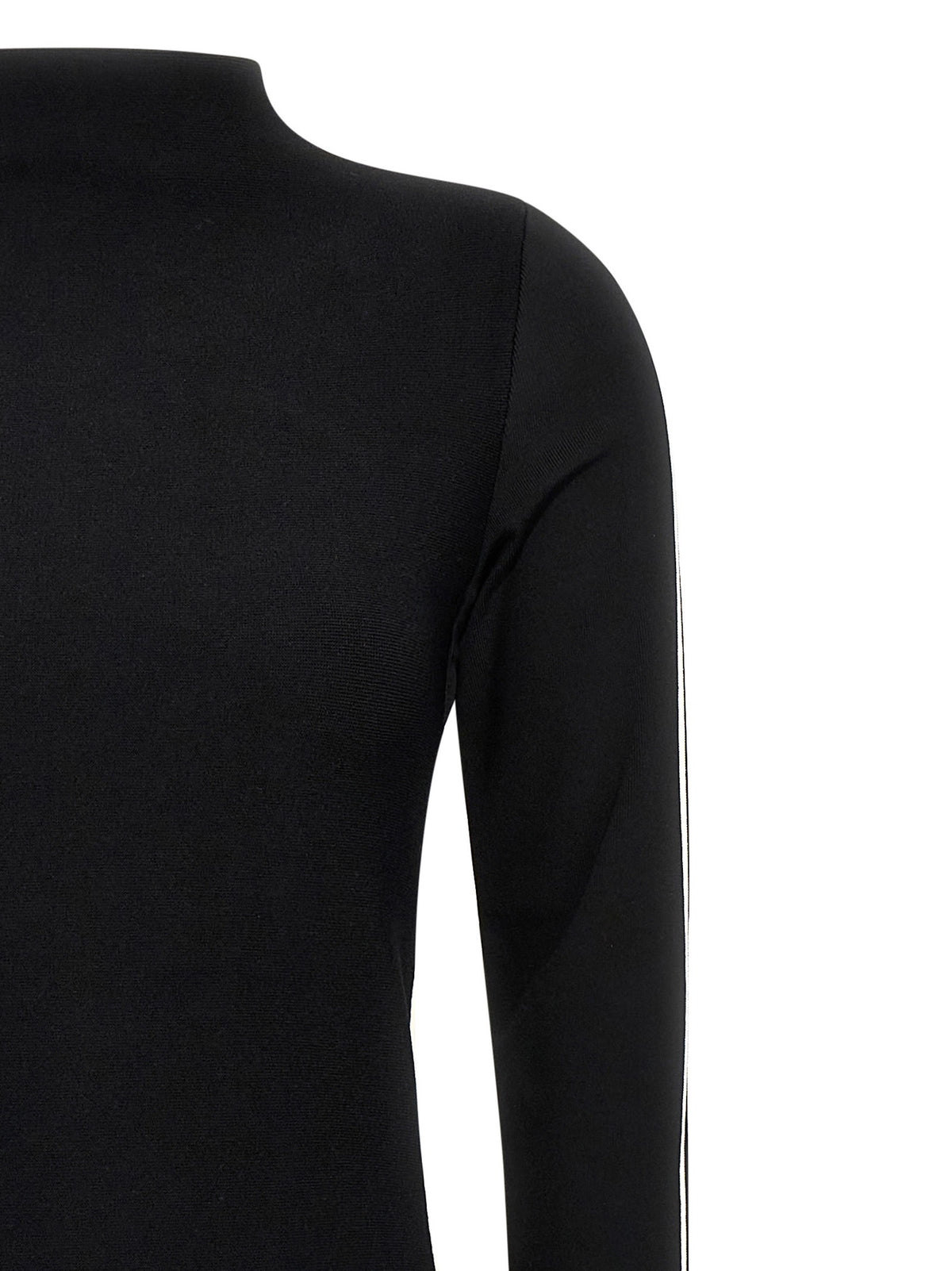 Sportmax Zweifarbige Midi-Strickkleid aus Viskose