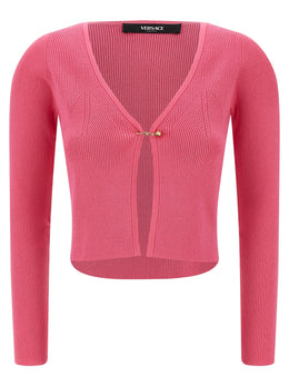 Versace Fuchsia Viskose-Strickjacke