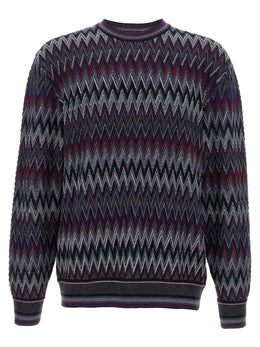 Missoni Blauer Wollcardigan