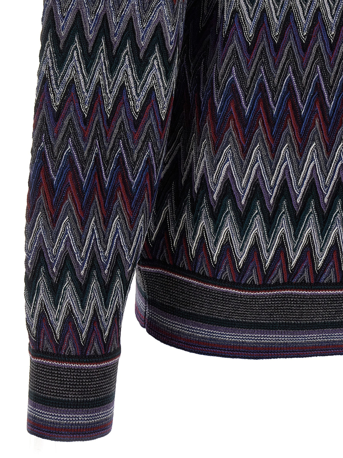 Missoni Blauer Wollcardigan