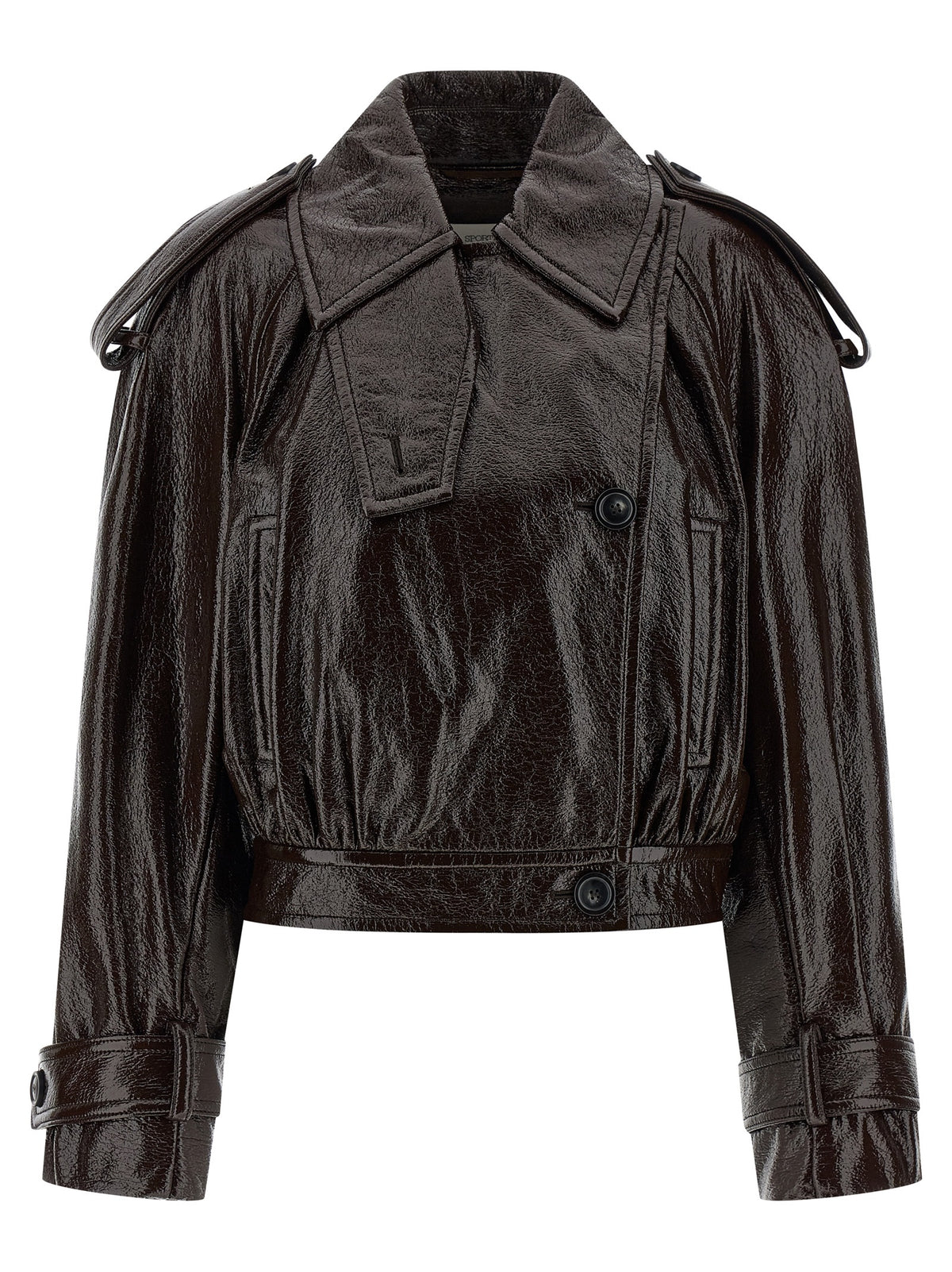Sportmax Brauner Baumwollmantel