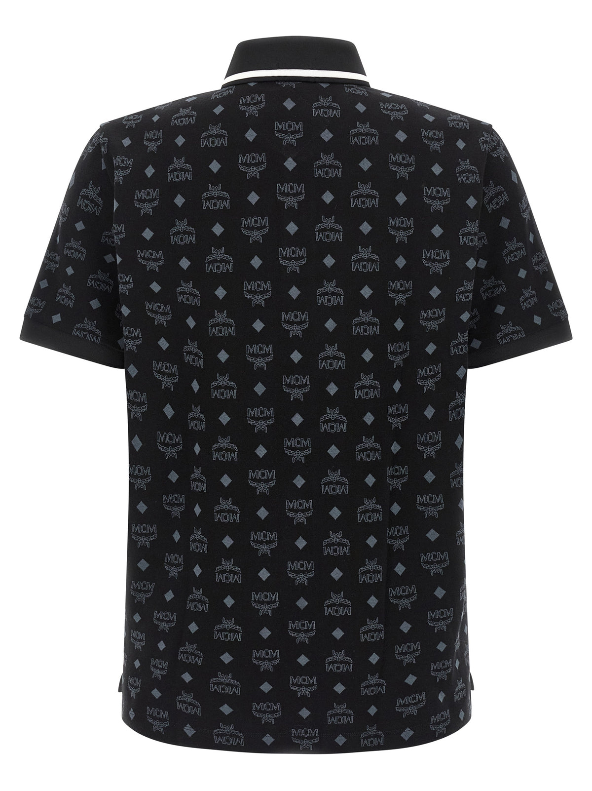 MCM Schwarzes Baumwoll-Poloshirt