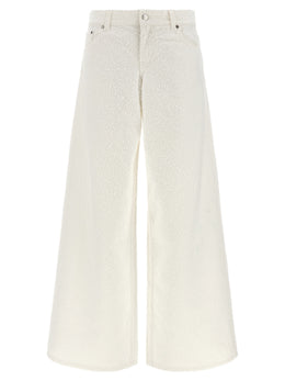 Stella McCartney Weiße Baumwoll-Jeans Denim