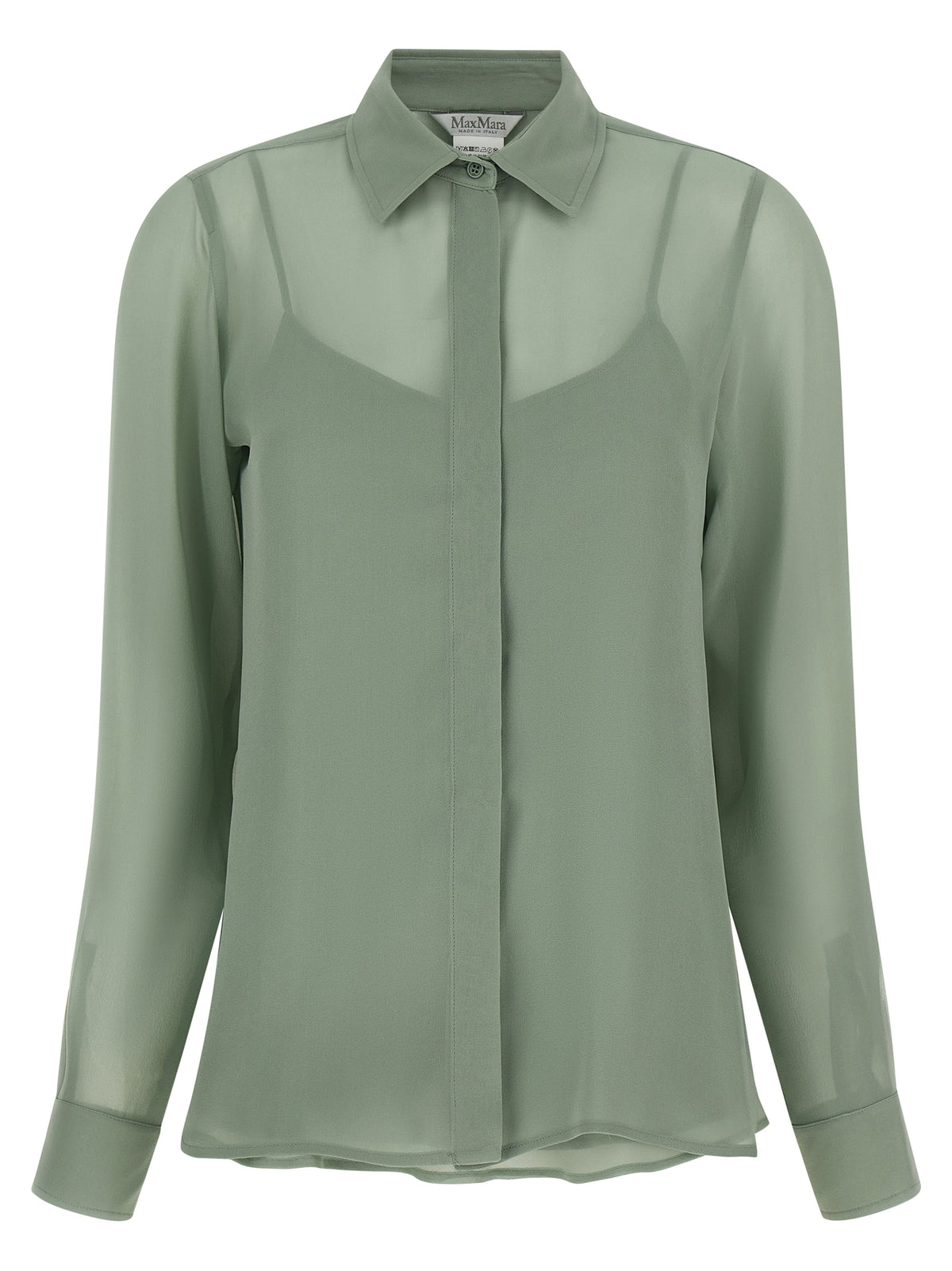 Max Mara Zweifarbige Seidenbluse