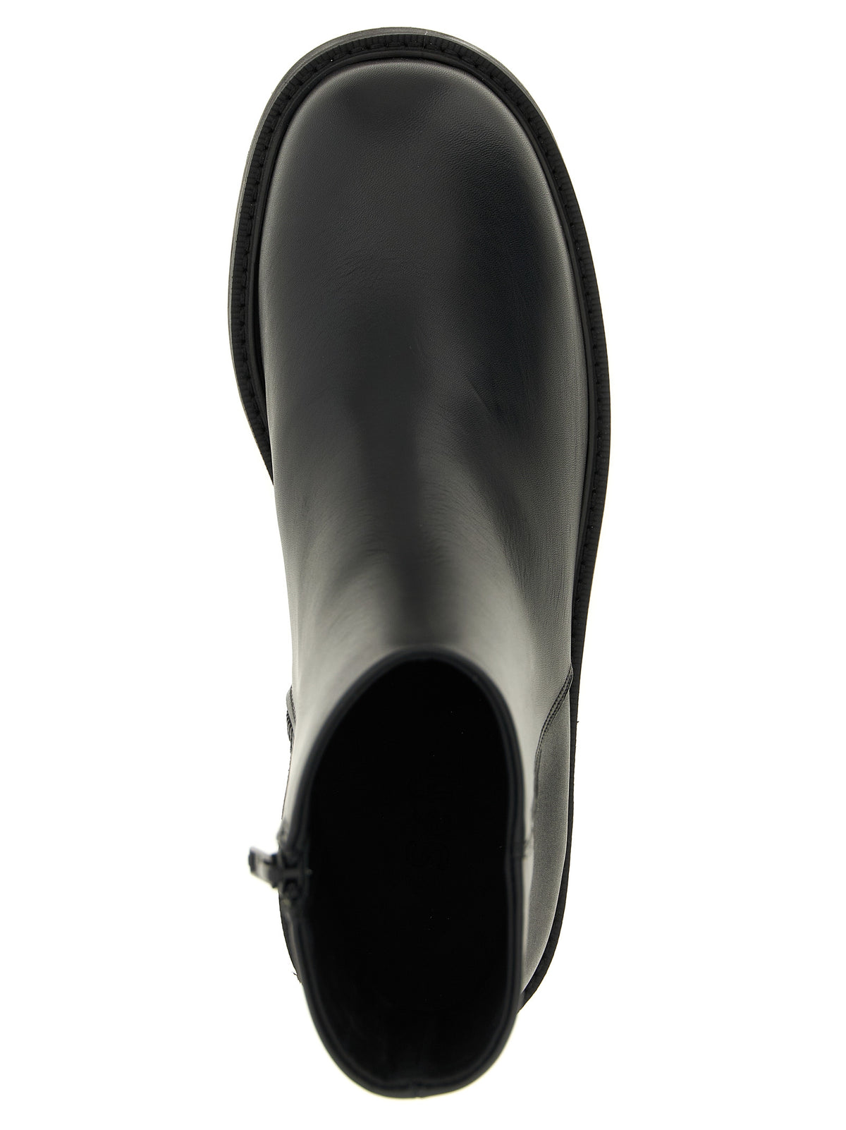 SÉFR Schwarze Stiefeletten aus Kalbsleder