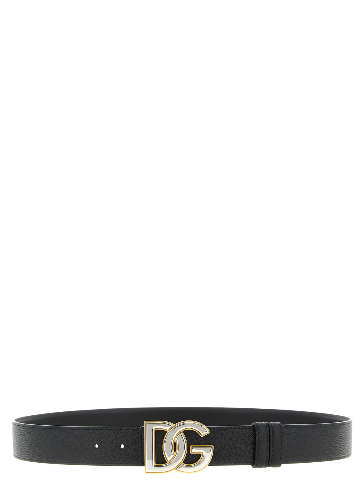 Dolce & Gabbana Schwarzer Kalbsleder Gürtel Regular