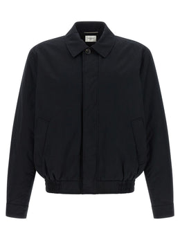 Saint Laurent Schwarze Baumwoll-Shell-Jacke