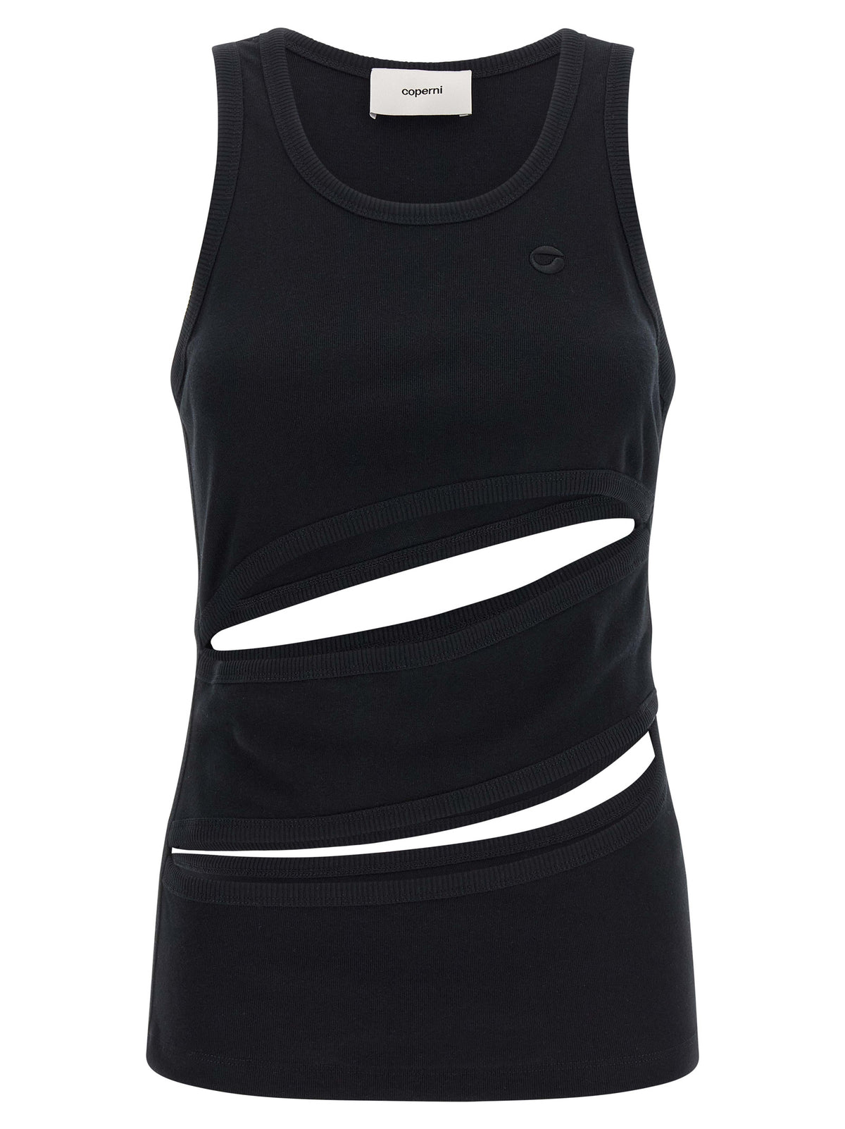 Coperni Schwarzes Bio-Baumwoll-Tanktop