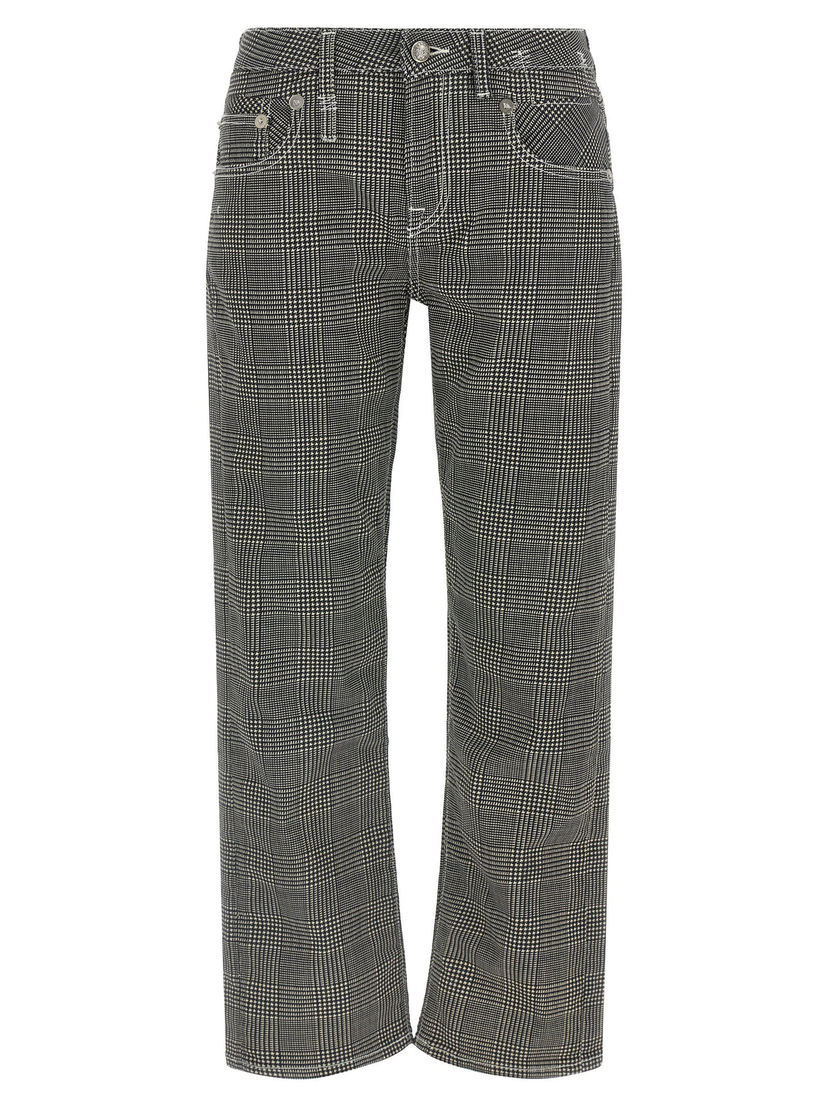 R13 Zweifarbige Baumwoll-Freizeithose