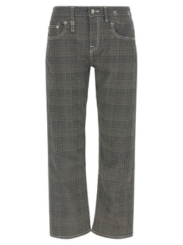 R13 Zweifarbige Baumwoll-Freizeithose