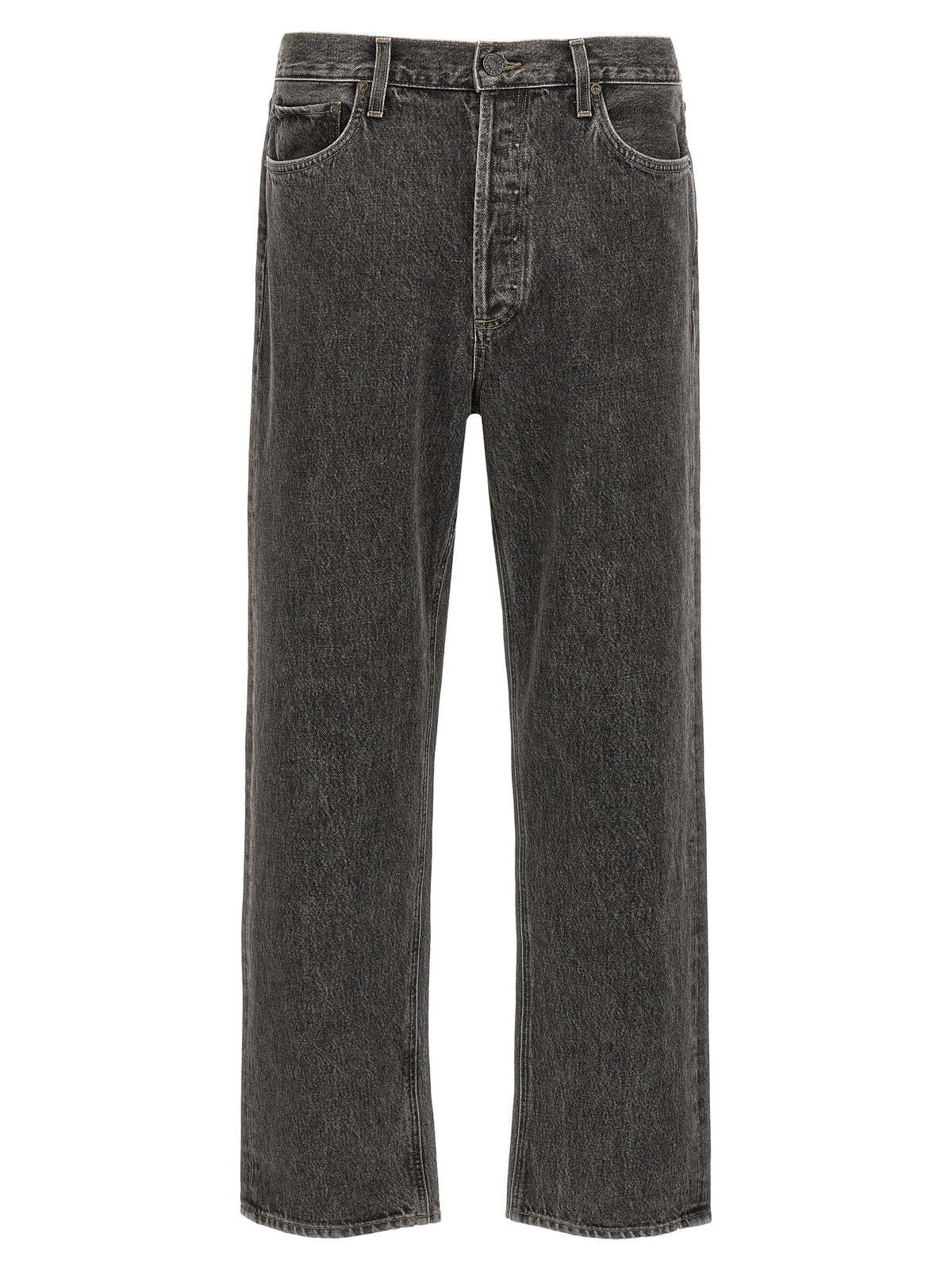 Agolde Graue Jeans aus Baumwolle im geraden Schnitt