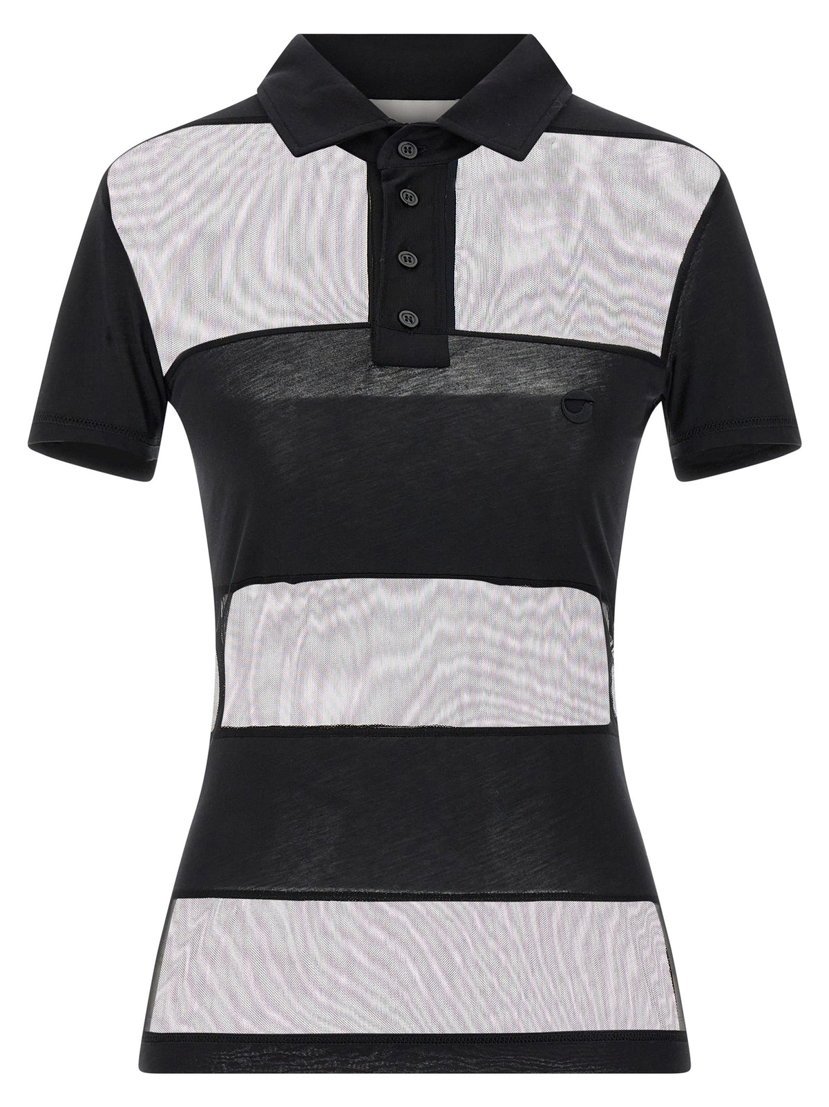 Coperni Schwarzes Baumwoll-Poloshirt