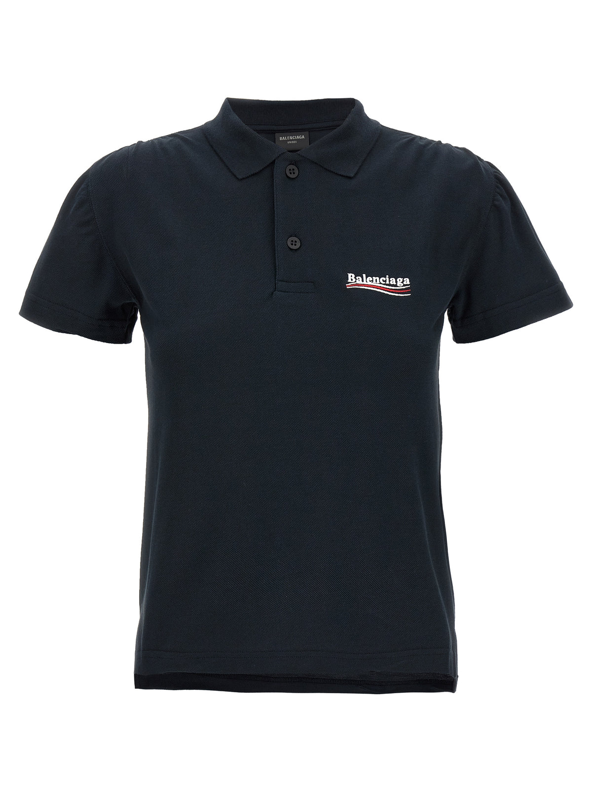 Balenciaga Blaues Baumwoll-Polohemd