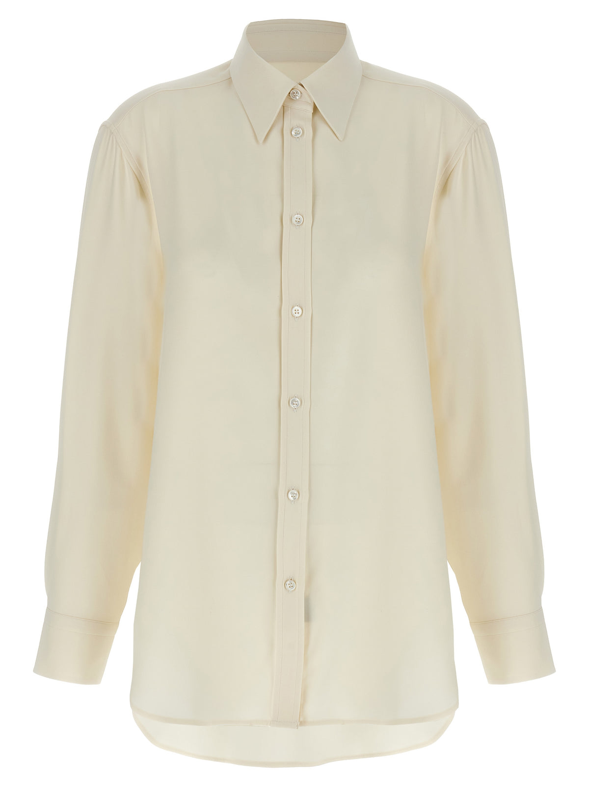 Brioni Seidenbluse in Weiß