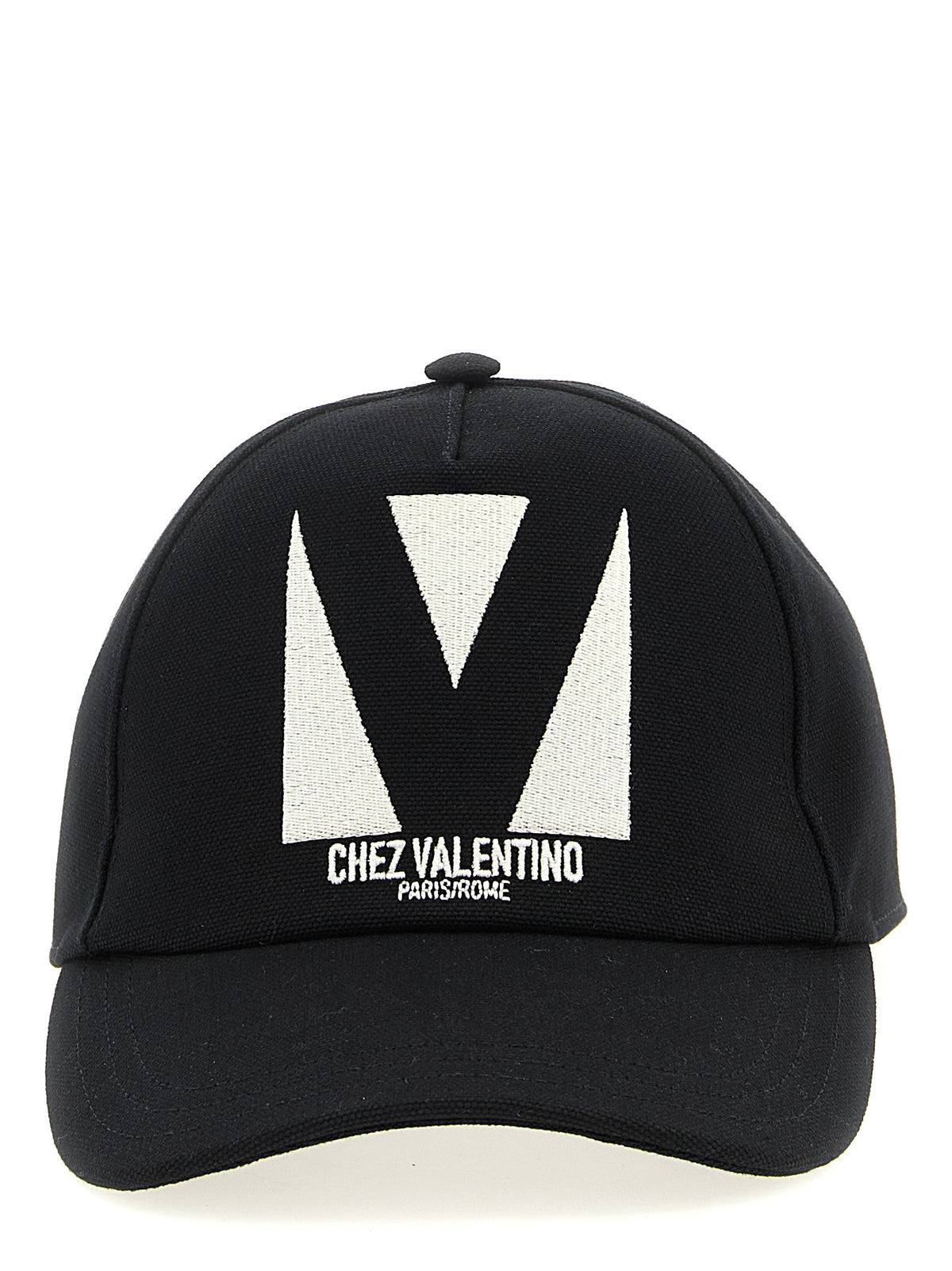 Valentino Garavani Schwarze Baumwollkappe (Baseball Cap)