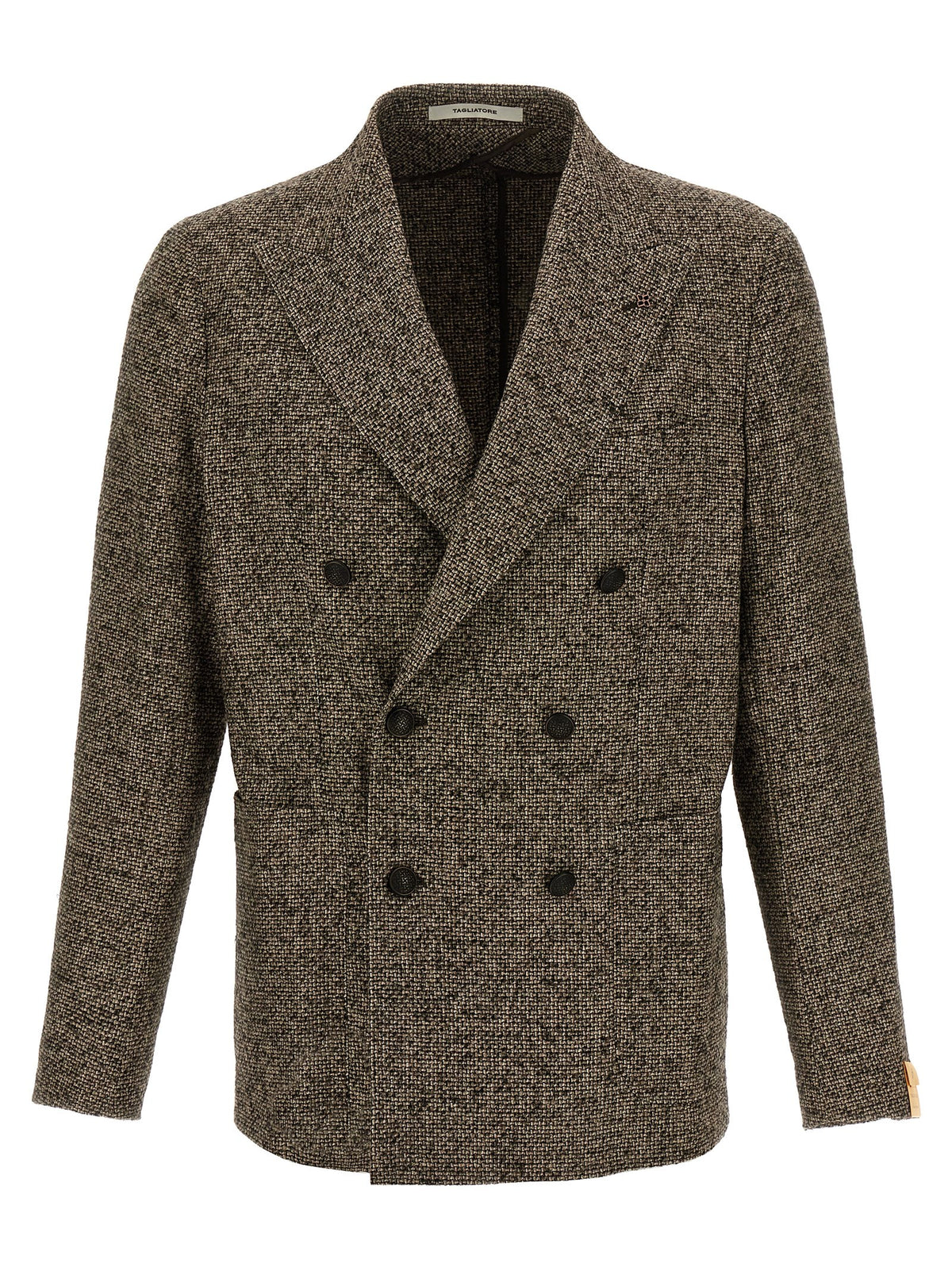 Tagliatore Brauner Blazer aus reiner Schurwolle