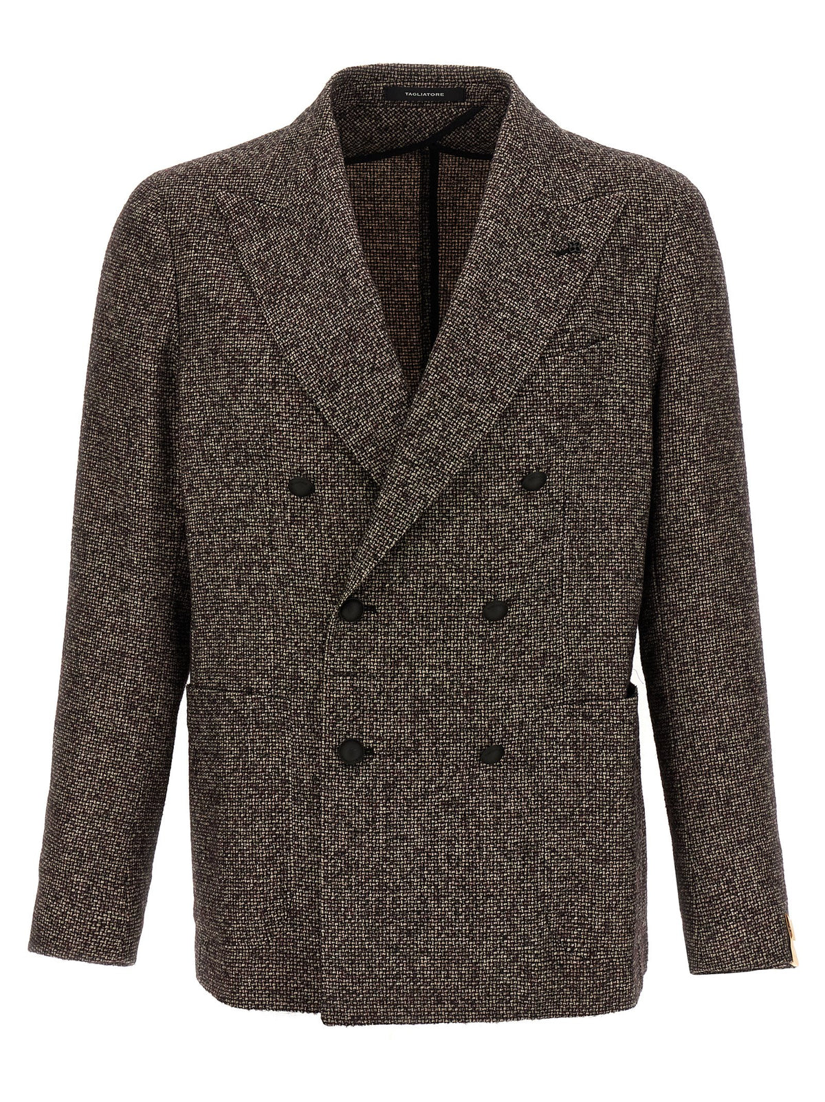Tagliatore Brauner Blazer aus reiner Schurwolle