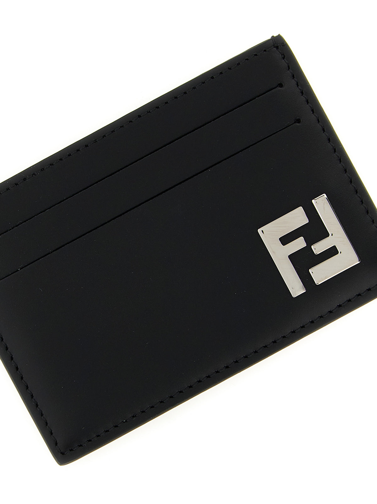 Fendi Schwarzer Kalbsleder-Kartenetui