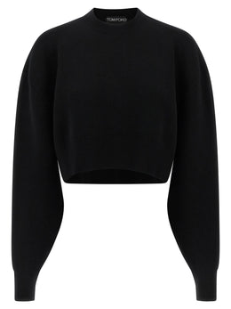 Tom Ford Schwarzer Cardigan aus Schurwolle