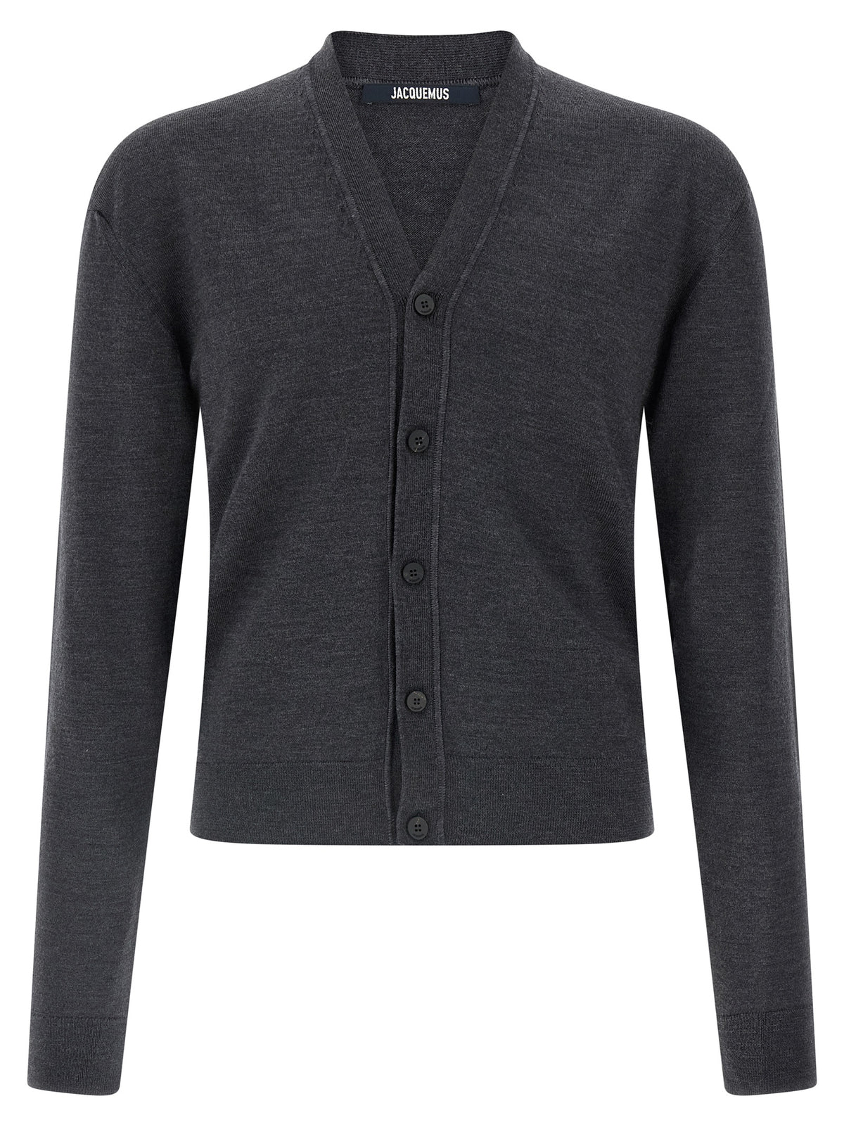 Jacquemus Grauer Cardigan aus Merinowolle