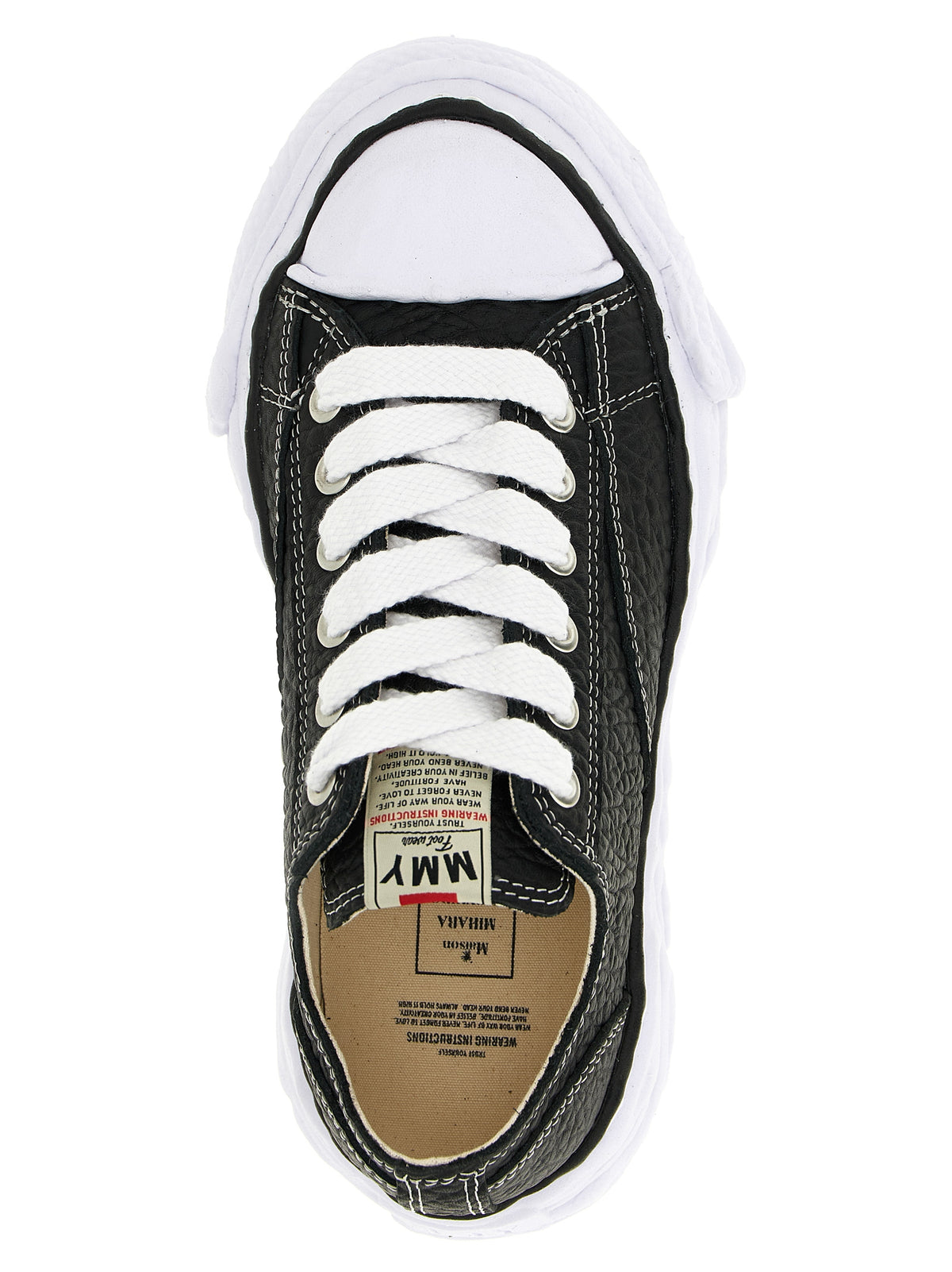 Maison Mihara Yasuhiro Zweifarbige Sneaker aus Rindsleder