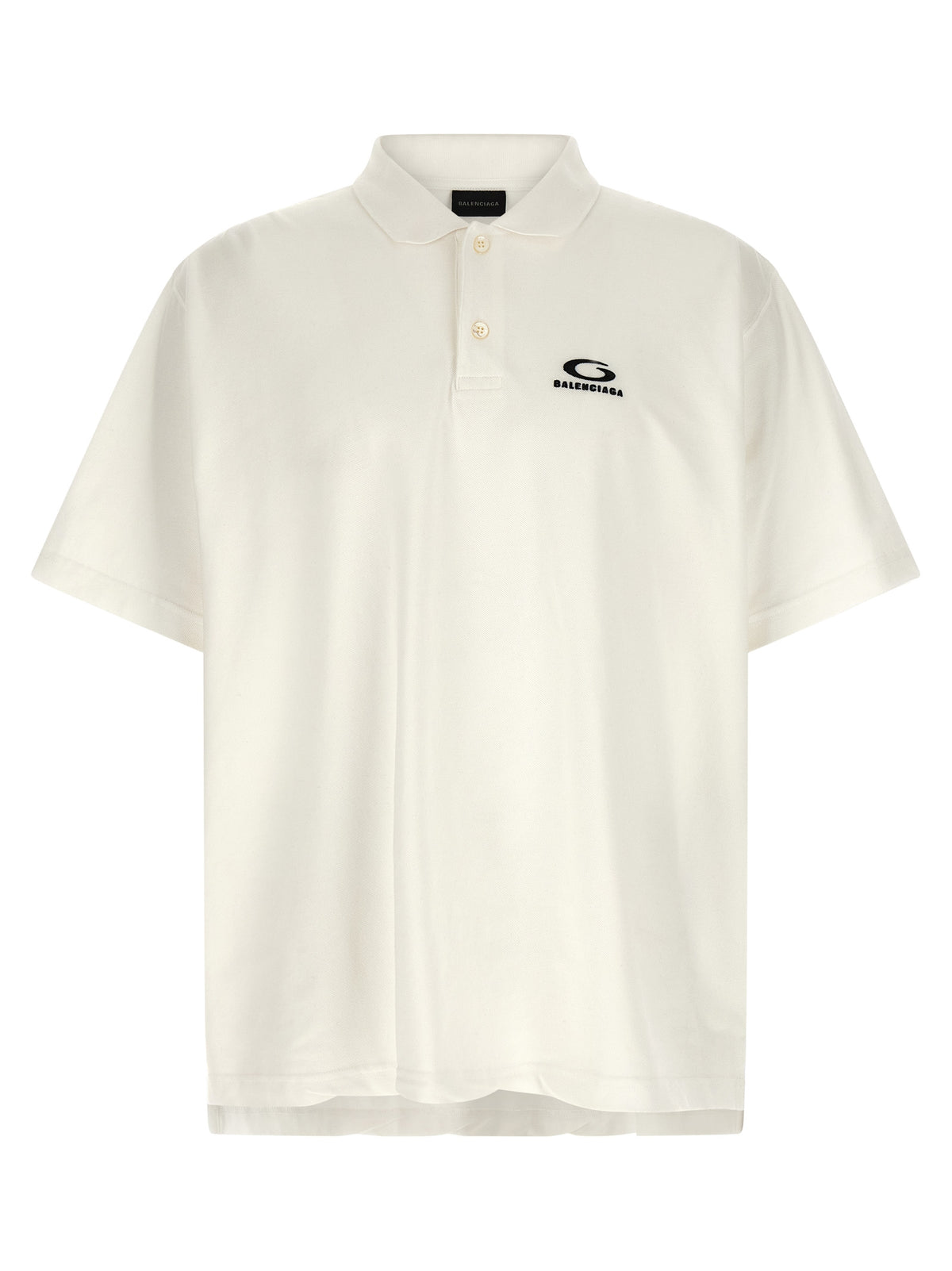 Balenciaga Weißes Poloshirt aus Baumwolle