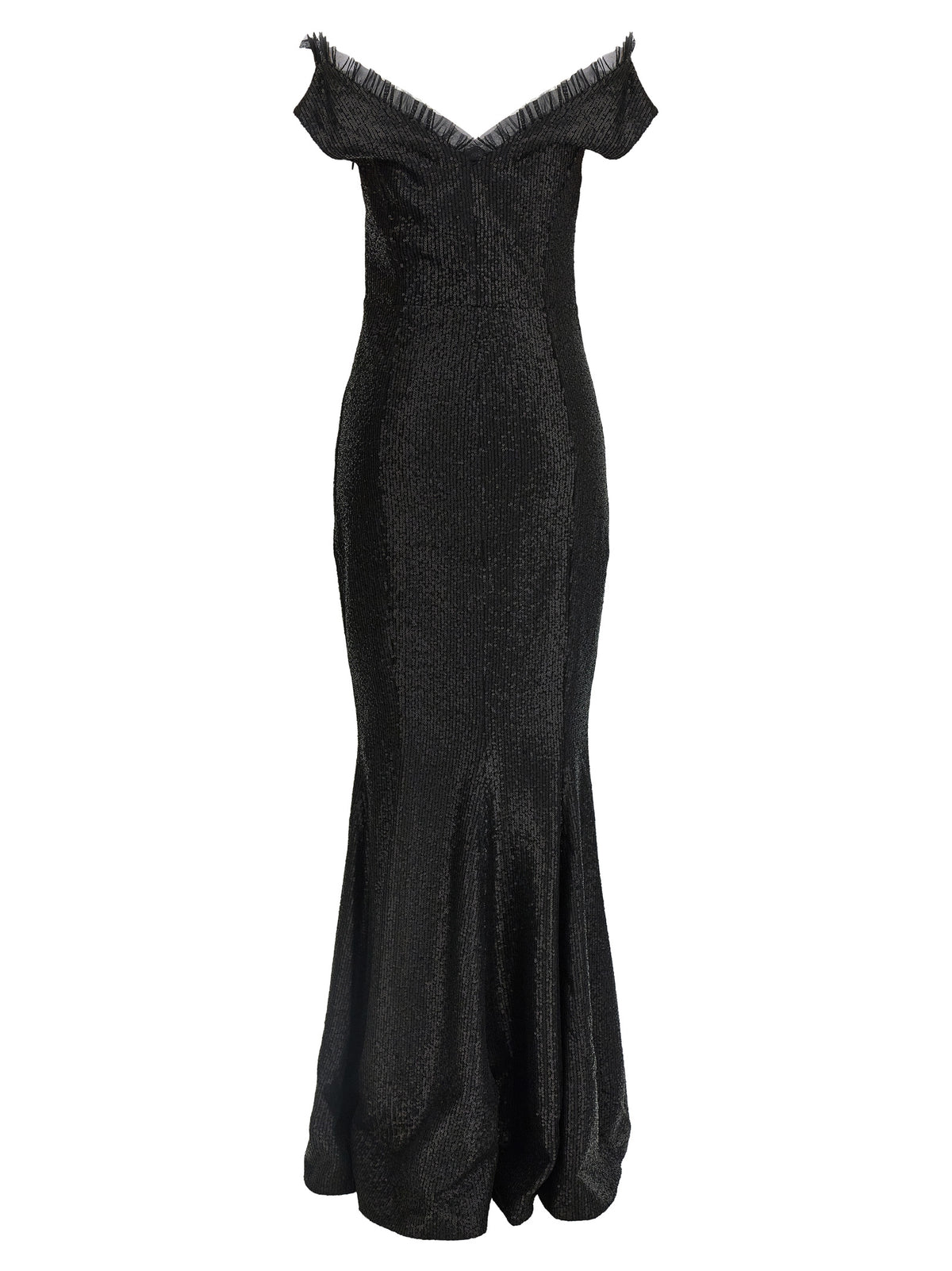 Norma Kamali Schwarzes Maxikleid aus Polyester