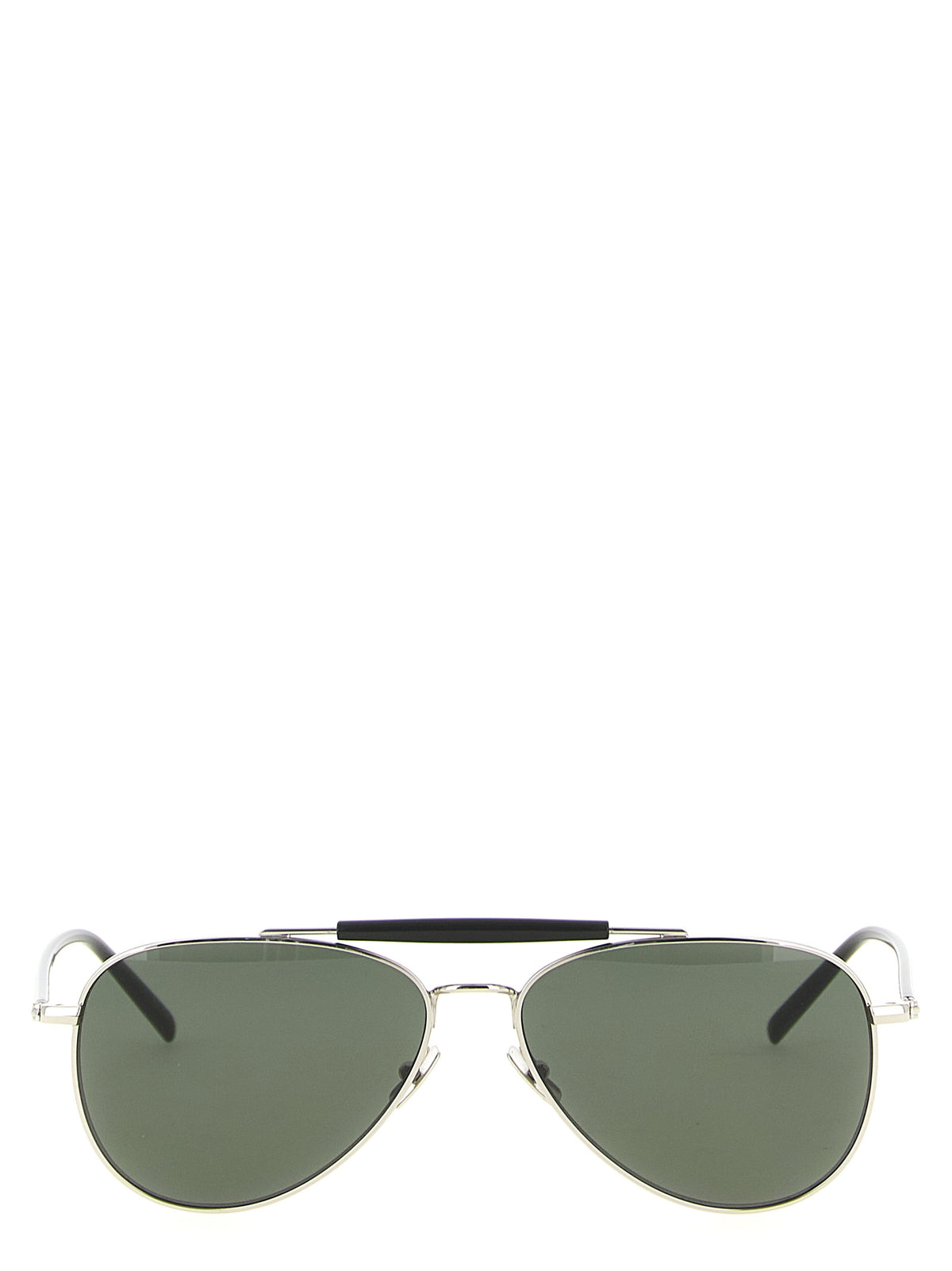 Saint Laurent Silberne Sonnenbrille aus Acetat