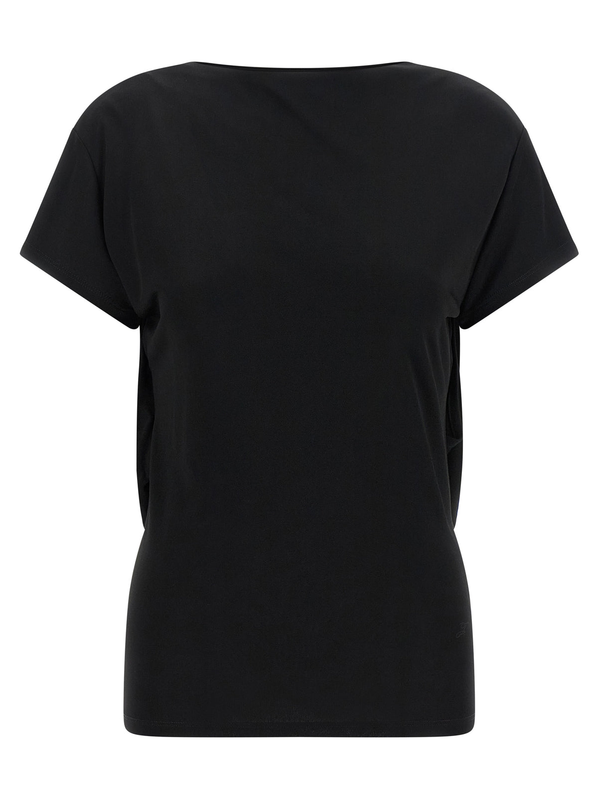 Jacquemus Schwarzes T-Shirt aus Viskose