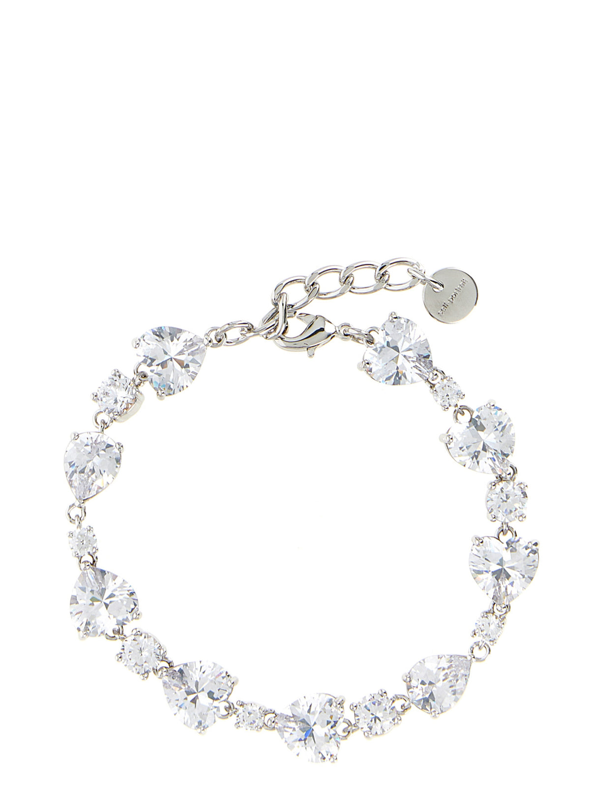 Self-Portrait Armband aus Messing mit Silber-Finish