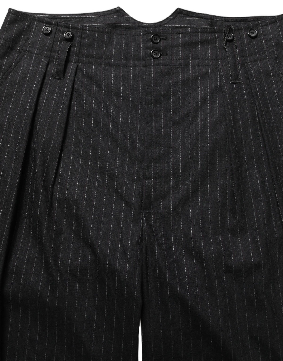 Dolce & Gabbana Schwarze Herren-Anzughose mit Nadelstreifen aus Wolle