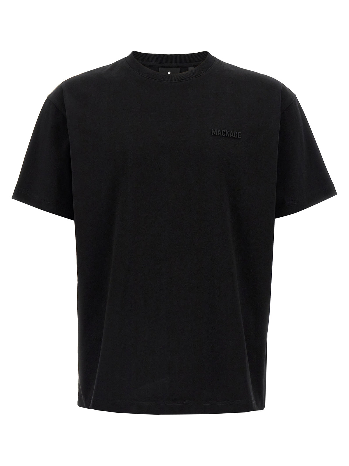 Mackage Schwarzes Baumwoll-T-Shirt