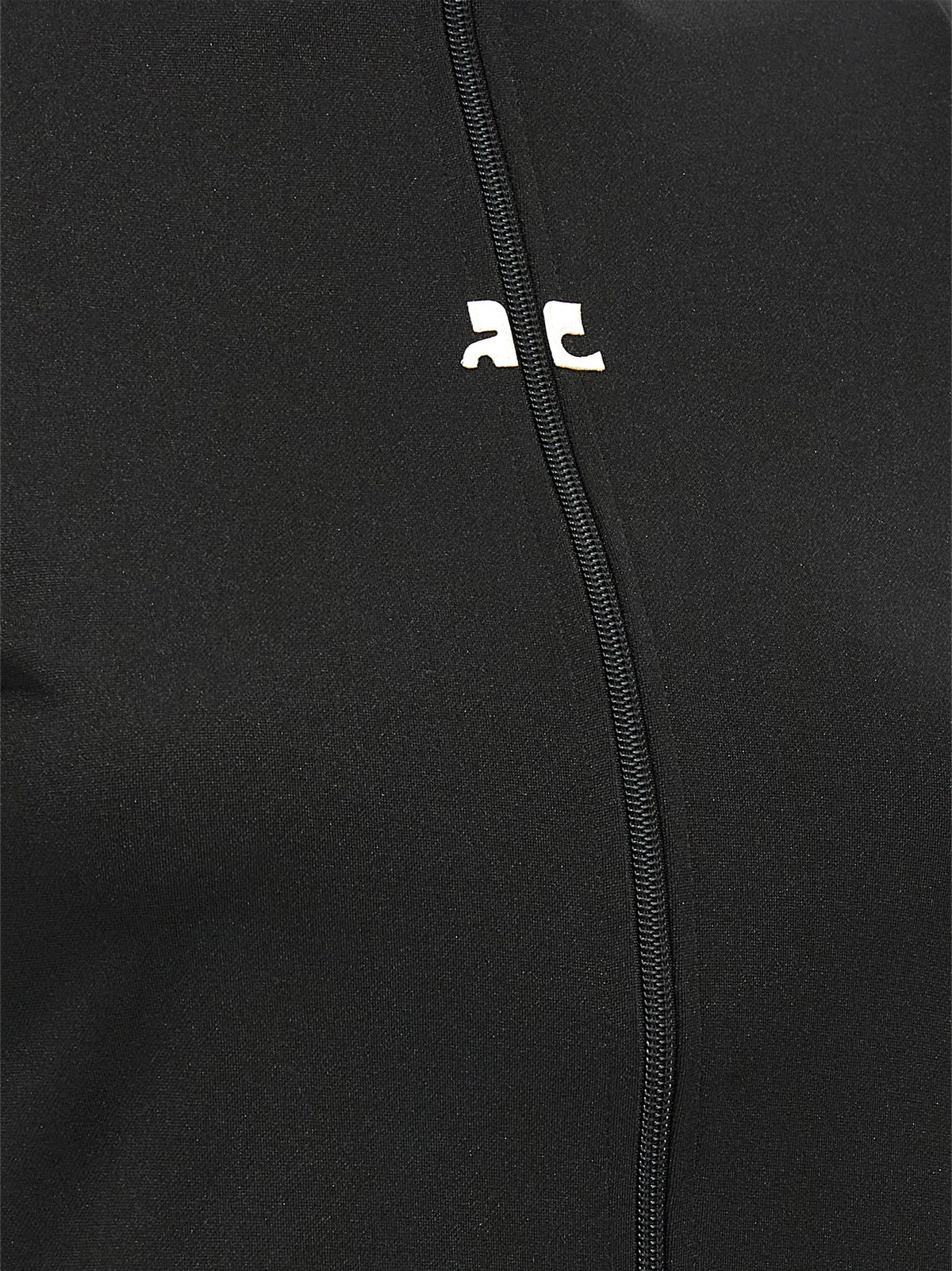 Courrèges Schwarzes Polyester-Oberteil
