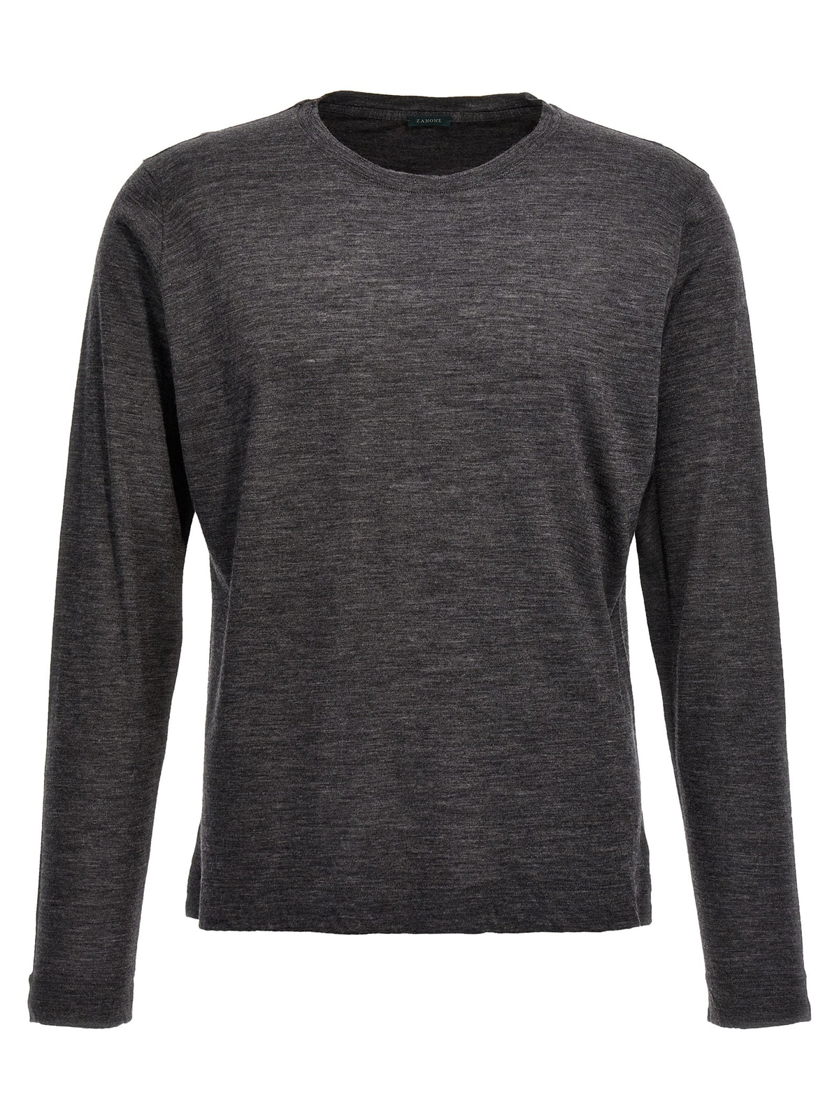 ZANONE Grauer Cardigan aus reiner Schurwolle