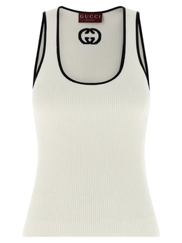 Gucci Bicolor-Top aus Viskose