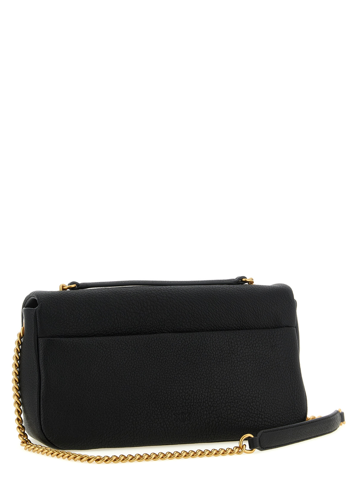PINKO Schwarze Lammleder-Schultertasche