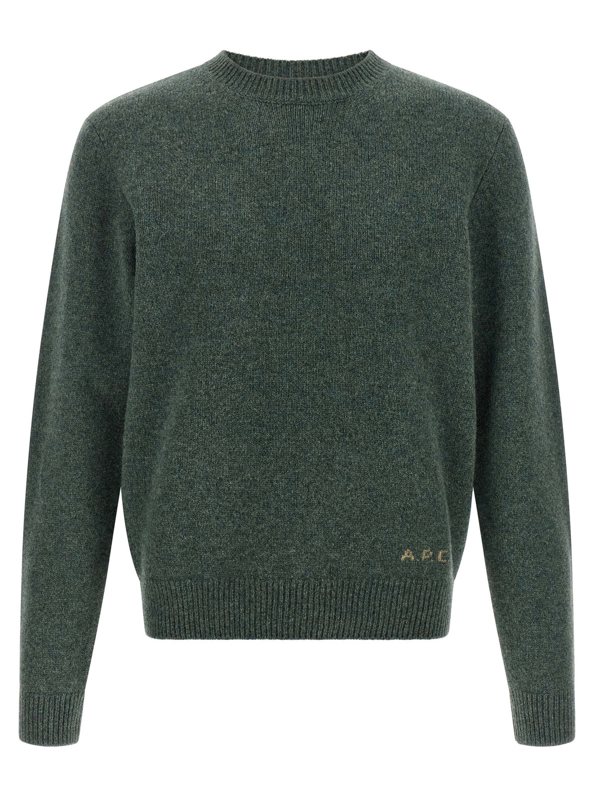 A.P.C. Zweifarbige Wollstrickjacke