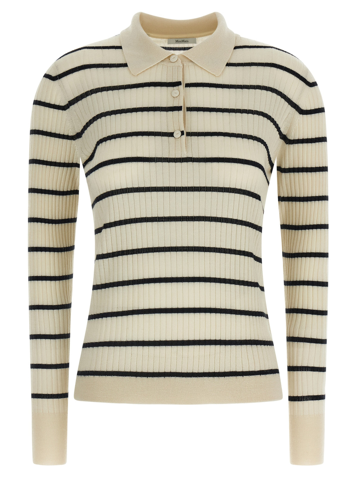 Max Mara Blaues Kaschmir-Poloshirt