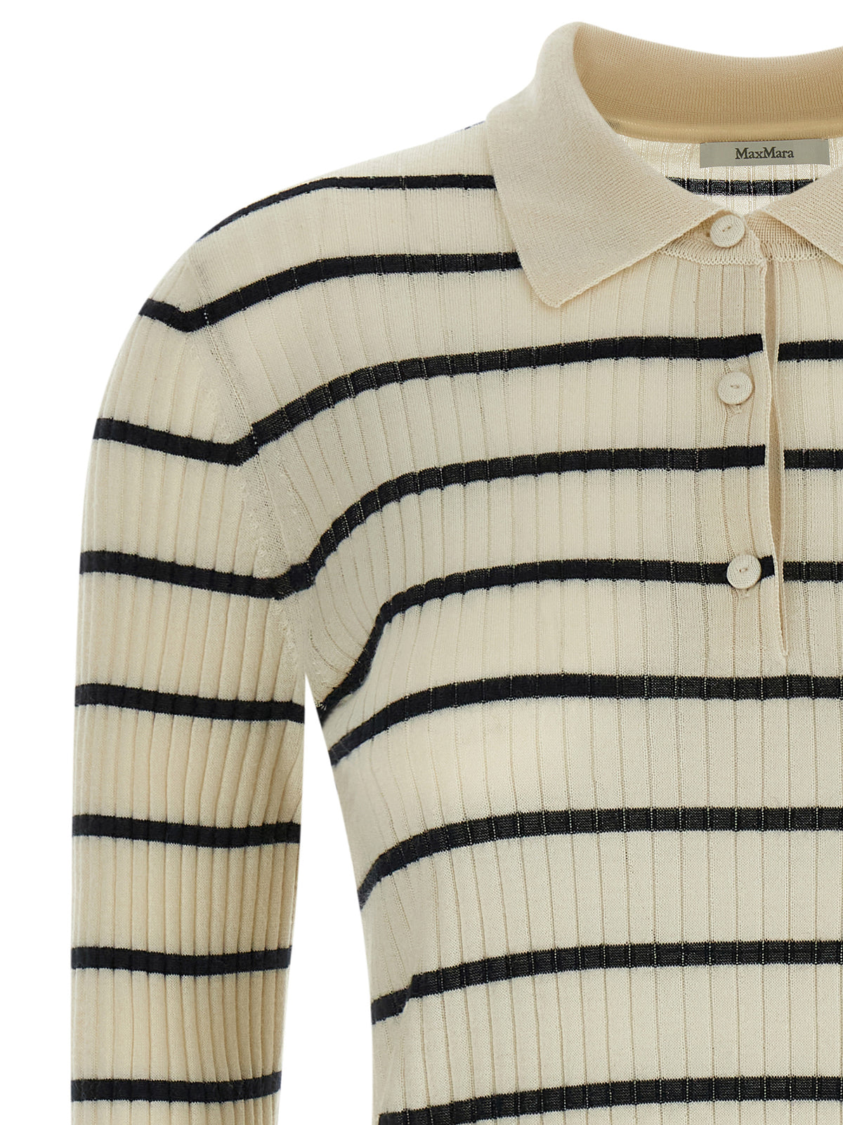 Max Mara Blaues Kaschmir-Poloshirt
