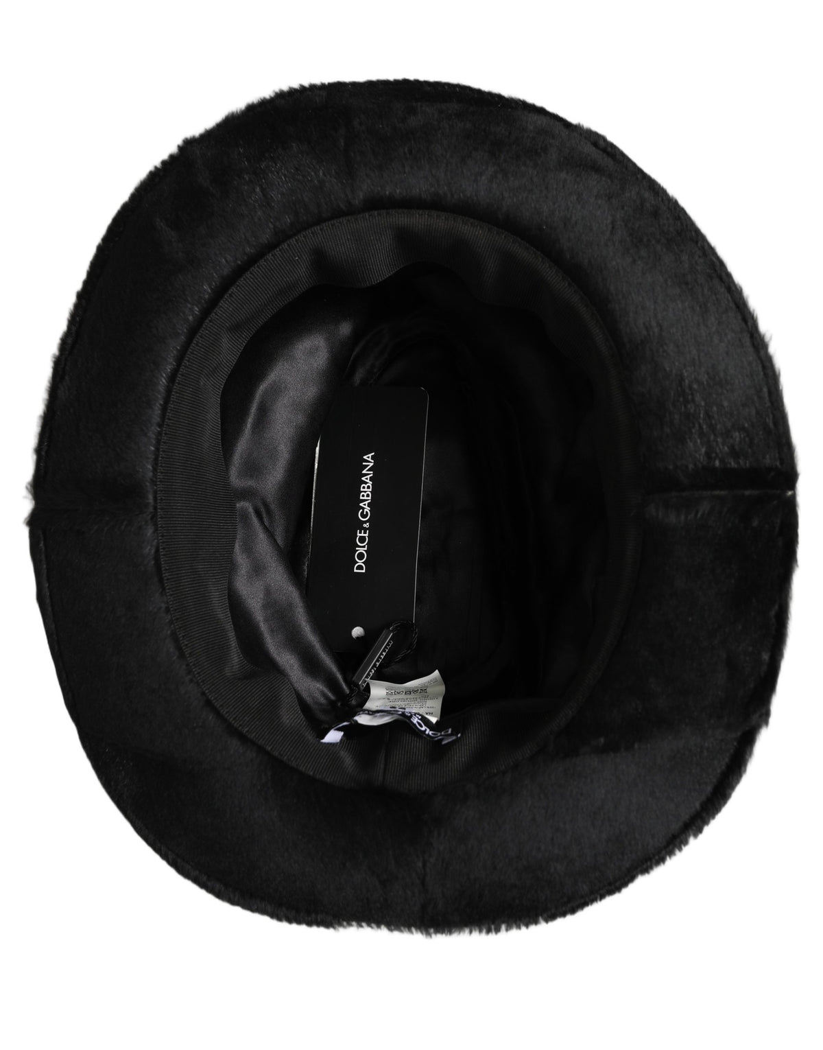 Dolce & Gabbana Herren Schwarzer Klassischer Fedora Hut mit breiter Krempe Capello