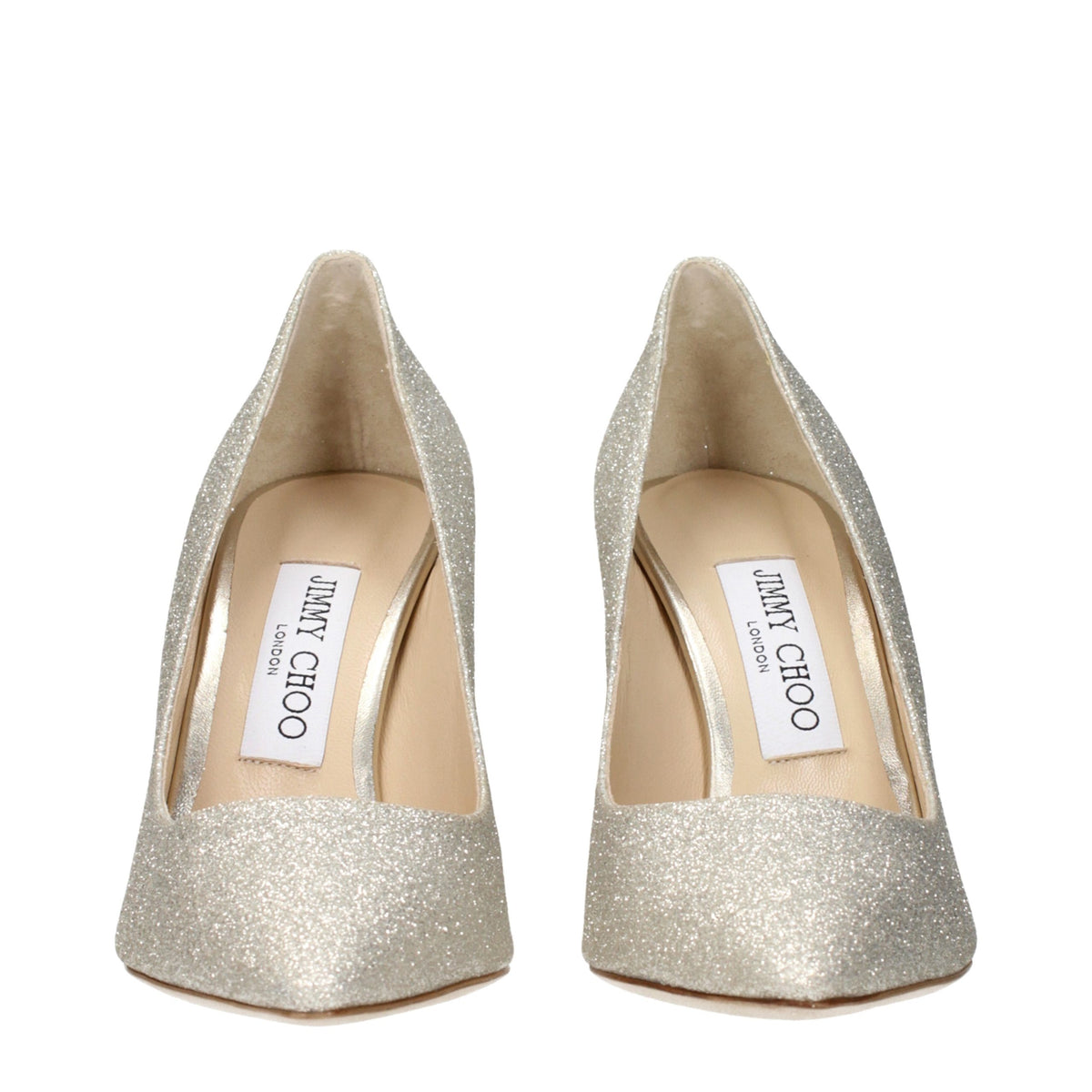 Jimmy Choo Pumps aus Kunststoff mit hohen Absätzen in Gold